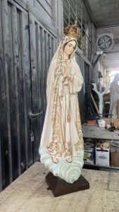 Virgen de Fátima 120cm color exterior