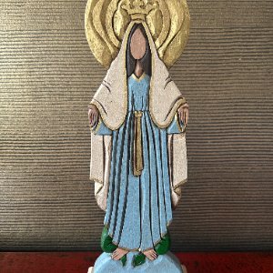 Virgen Milagrosa Huellas 32cm de mesa