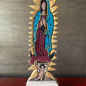 Virgen de Guadalupe Huellas 32cm de mesa