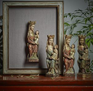 Virgen Jamuga Enmarcada y sin Enmarcar
