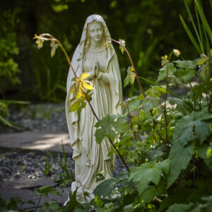 Virgen de Lourdes 80cm marfil