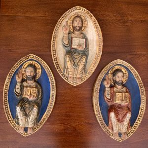 Pantocrator Románico almendra. Artes Martínez