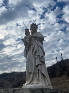 Virgen del Carmen 188cm marfil
