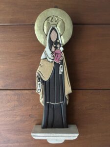 Virgen del Carmen 34cm colgar