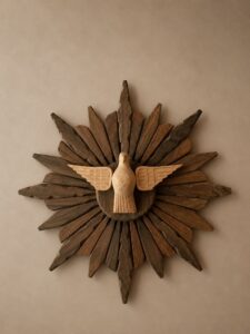 Espíritu Santo 32cm palo santo